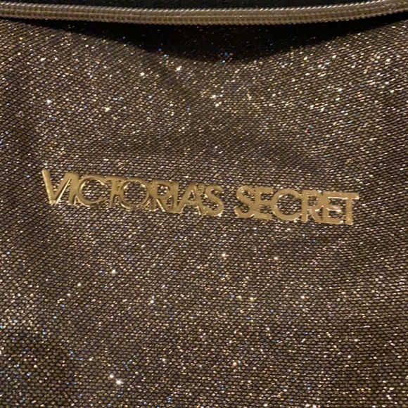 Victoria's Secret Bag Metallic Glitter Gold Tote - Picture 3 of 9